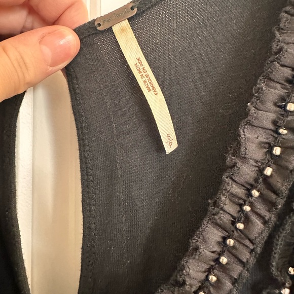 Free People Black Beaded Dress - Picture 4 of 6